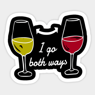 I Go Both Ways Sticker